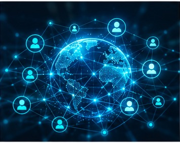Connected customer network visualisation